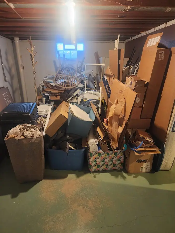 Roll-off dumpster container at job site for Roll Off Dumpster Rental in Rockville